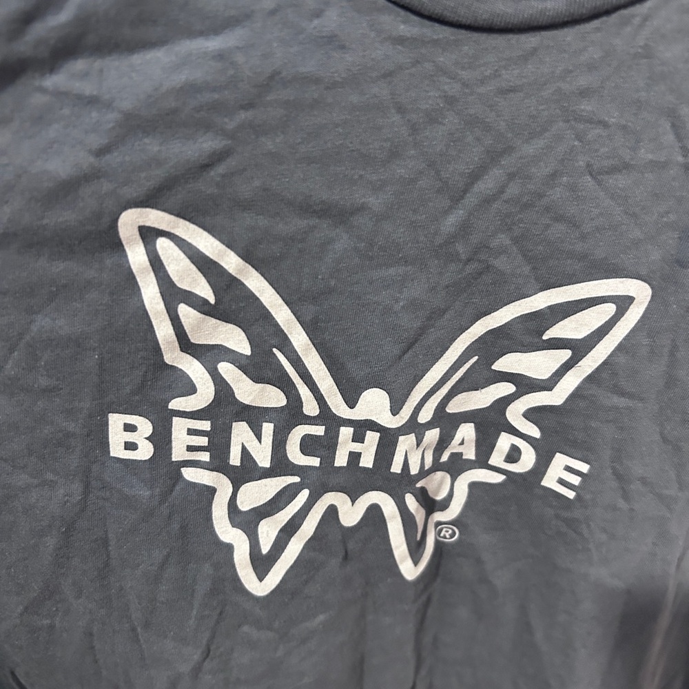 Bench Navy Blue Kids T-Shirt with Butterfly Logo - Picture 2 of 4